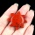 Red Jasper 28MM Sun Ornament for Home Decoration Handmade Craved Stone Solar