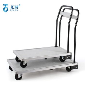Multi-Purpose Aluminum Folding Trailer and Trolley for Logistics, Flatbed Truck Loading and Goods Handling