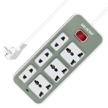 Universal Electrical Power Strip - Multi Extension 6 Ways Socket Customized