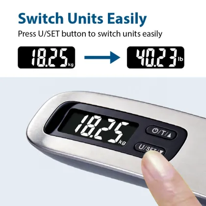 Digital Luggage Scales: Portable Electronic Suitcase Weighing Scale with LCD Display