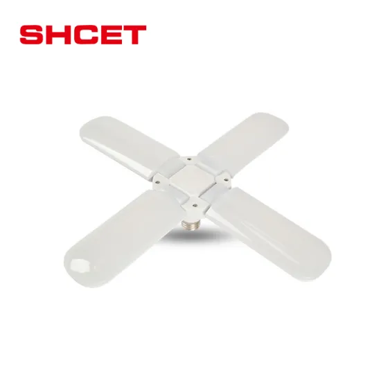 High Lumen Foldable LED Fan Bulb - Industrial Lighting 45W-60W, 2-5 Fan Leaves