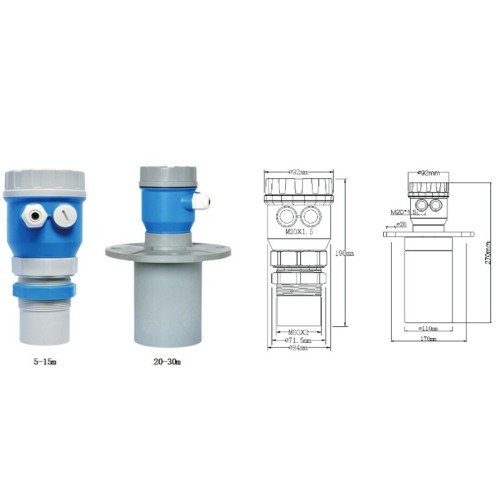 GUT801 4-20mA Ultraschall-Kraftstoffstandssensor