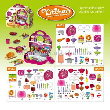 Kids funny plastic kitchen toys set