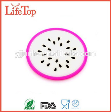 Colorful Jelly Fruit Shape Silicone Cup Coaster