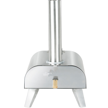 New Design  Factory Wholesale Table Top Stainless Steel Portable Wood Pellet Stove Pizza Oven with Pizza Stone