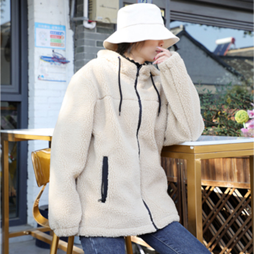 Jaqueta de lã de lã de cordeiro
