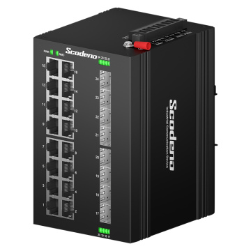 Switch de rede gerenciado de 24port