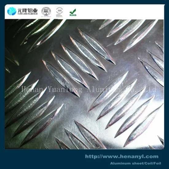 5xxx series rib aluminum plates diamond patern 5 bar partern