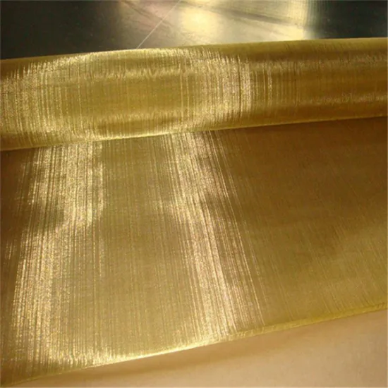 80 100 200 Mesh Fine Woven Copper or Brass Wire Shielding Mesh Screen