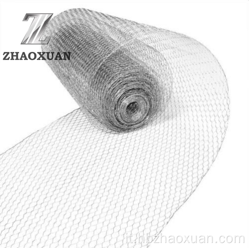 Reti di filo di pollo rivestito in PVC.