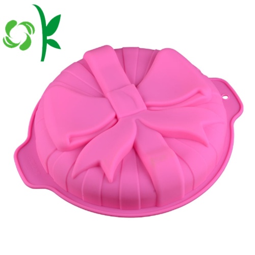 Cumpleaños Bowknot forma pan hornear antiadherente molde de pastel