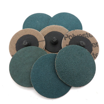 50mm Zirconium Corundum Quick Change Roll Lock Green Surface Conditioning Sanding Disc