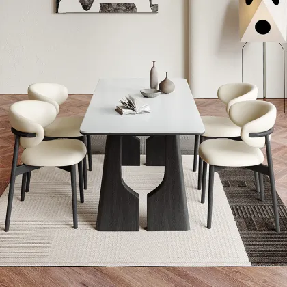 Rectangular Dining Table Wooden Modern Dining Table