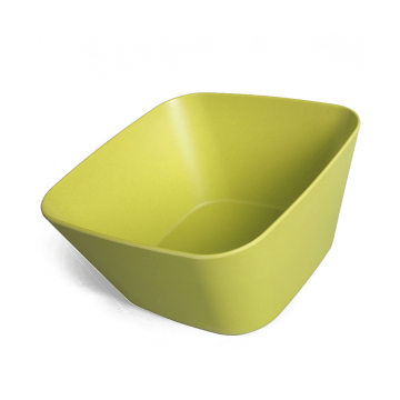 pure color solid color bamboo fiber plastic mixing salad bowl
