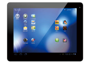 Silver 9.7 Inch Quad Core Ips Tablet ，front 0.3mega Tablet 8000mah