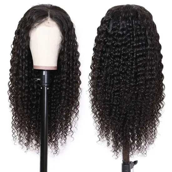 wholesale 100% raw virgin brazilian 8-32 inch 180 density 13x4 deep wave hd lace wig  human hair lace front wigs for woman
