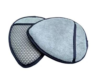 Microfiber Cleaning Scrubber Sponge Pad - Wax Polishing Buffing Applicator