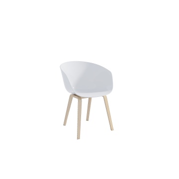 Sillas de comedor de plástico blanco