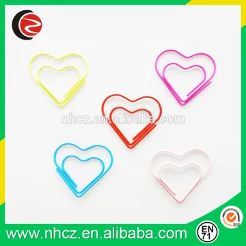 Heart shaped paper clips