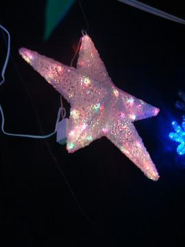 sculptures de lumières de Noël