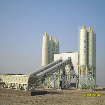 Popular Construction Machinery Fixed Concrete Mixing Plant