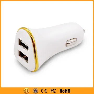triangle shape custom 2.1a dual port car charger usb