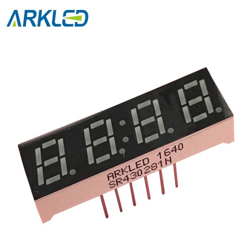 mini size 7 segment Four Digits LED Display for indoor display