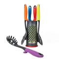 Utensílio de cozinha de nylon com suporte de armazenamento multifunções