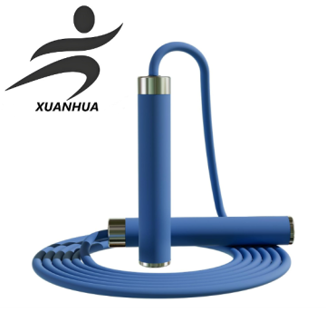 Adjustable Jump Rope for Home Fitness - 5mm PVC Cord with Ball Bearings, Anti-Slip Rubber& Alloy Handles for Beginners, Weight
