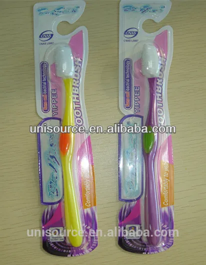 Soft Nano rubber bristle tooth brush adult head changeable