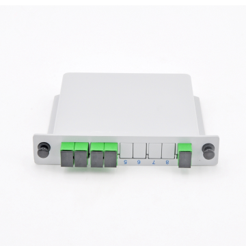 1x4 SC/UPC بطاقة الكاسيت إدراج وحدة فاصل PLC