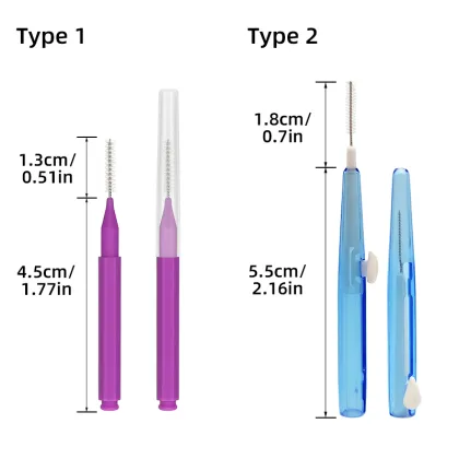 Eco-Friendly Disposable Bamboo Toothpick and Interdental Brush