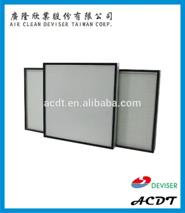 Mini pleated HEPA filter H14 material from HV Hollingsworth & Vose