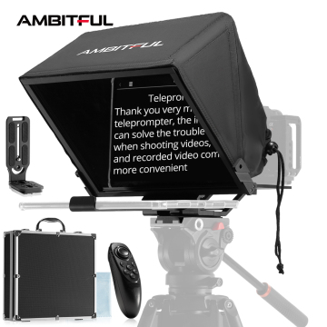 Protable Flugitful T14 Prompter لكاميرات DSLR والهواتف المحمولة