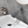 Fashion Gun Grey Waterfall Bathroom Faucet Spout