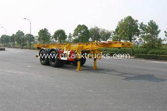 Steel 20ft Skeletal Or Flatbed Tank Container Trailer Chass