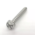 Phillips Slotted Recess Hex Head Flange Screw 10#-12*1-1/4