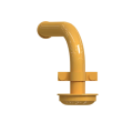 Loader 988H oil pump suction hose 292-9783, steel fluid transfer pipe for oil pan 2929783