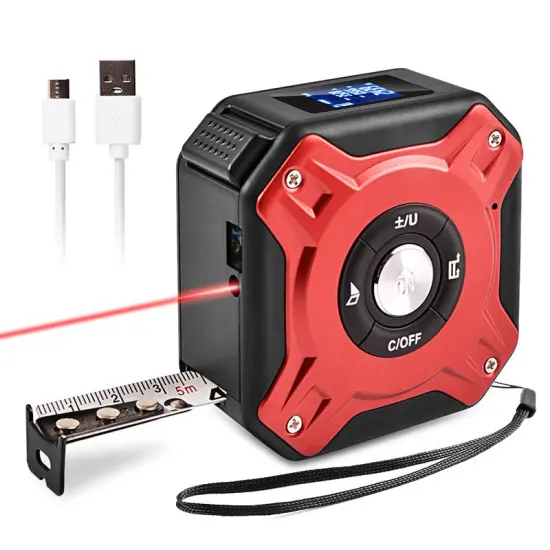 Apekstool Hot Sale: 40 Meter LCD Display Laser Measuring Tape