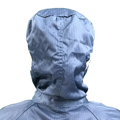 Navy Blue Cleanroom Antistatic Washable ESD Jumpsuits with Hood