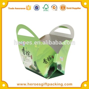 Alibaba China Paper Box Factory Delicate Green Traditional Chinese Rice-pudding Food Gift Packaging Box