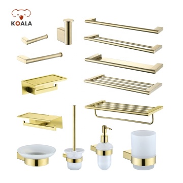 China Supplier 304 Stainless Steel Bathroom Lavatory Accessory Hardware Set