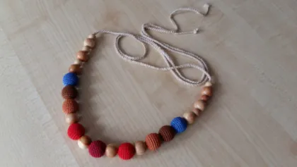 Teething Nursing  Breastfeeding Crochet Necklace