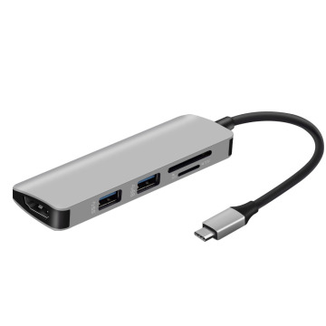 5 in 1 Typ-C USB-Hub-Multiport-Adapter