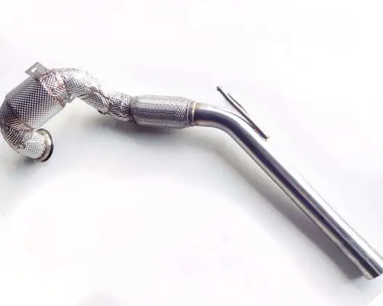 Factory Price SS304 Stainless Steel Heat Shield Exhaust Downpipe for VW EA888 2013-2018