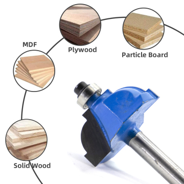 Self-Guiding Cavetto Woodcarving Router Bits for Precise Wood Milling and Woodworking