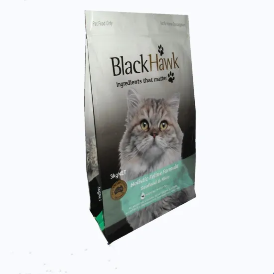 stand up plastic bag for cat litter packaging