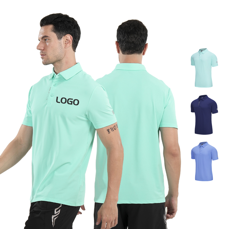 Mga Golf Shirt na Dry Fit Short-Sleeve na Polo Athletic Shirt