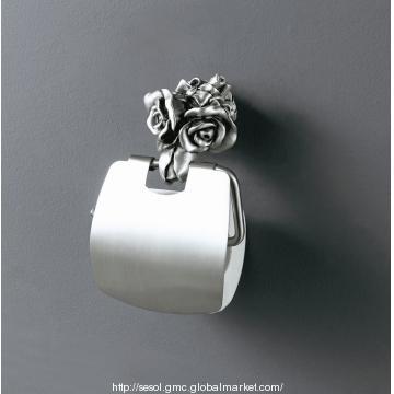 Rose Decorations Pure Copper Toilet Paper Holder