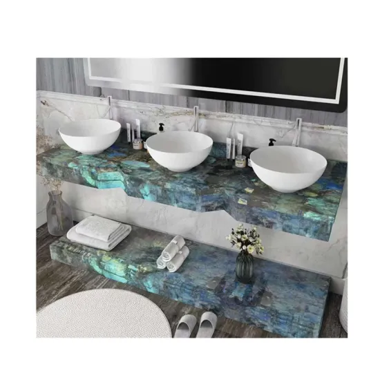 New Arrival: Blue Labradorite Granite Lemurian Stone for Vanity Tops